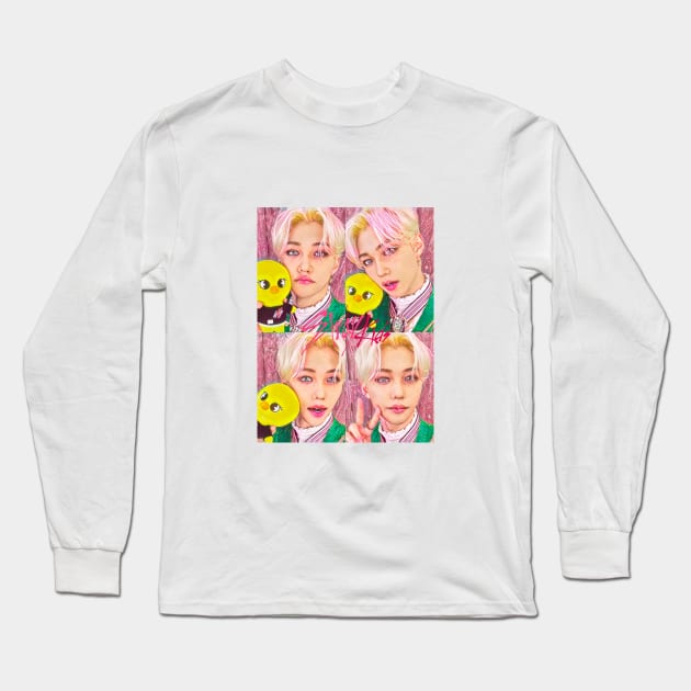 K-pop Stray Kids - Felix Fan Art Long Sleeve T-Shirt by ArtFulArts